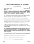 Alaska durable general power of attorney template pdf Alaska Durable Power of Attorney Form: Free Template Downloads