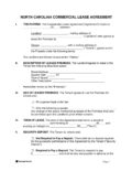 North Carolina Standard Commercial Lease Agreement 1 pdf North Carolina Standard Commercial Lease Agreement Templates