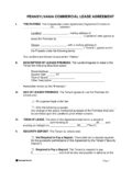Pennsylvania Standard Commercial Lease Agreement 1 pdf Pennsylvania Standard Commercial Lease Agreement Templates
