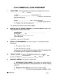 Utah Standard Commercial Lease Agreement 1 pdf Utah Standard Commercial Lease Agreement Templates