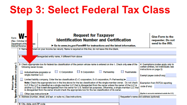 step-3-federal-tax-class
