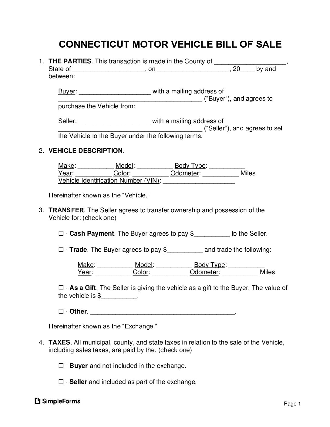 car-bill-of-sale-template