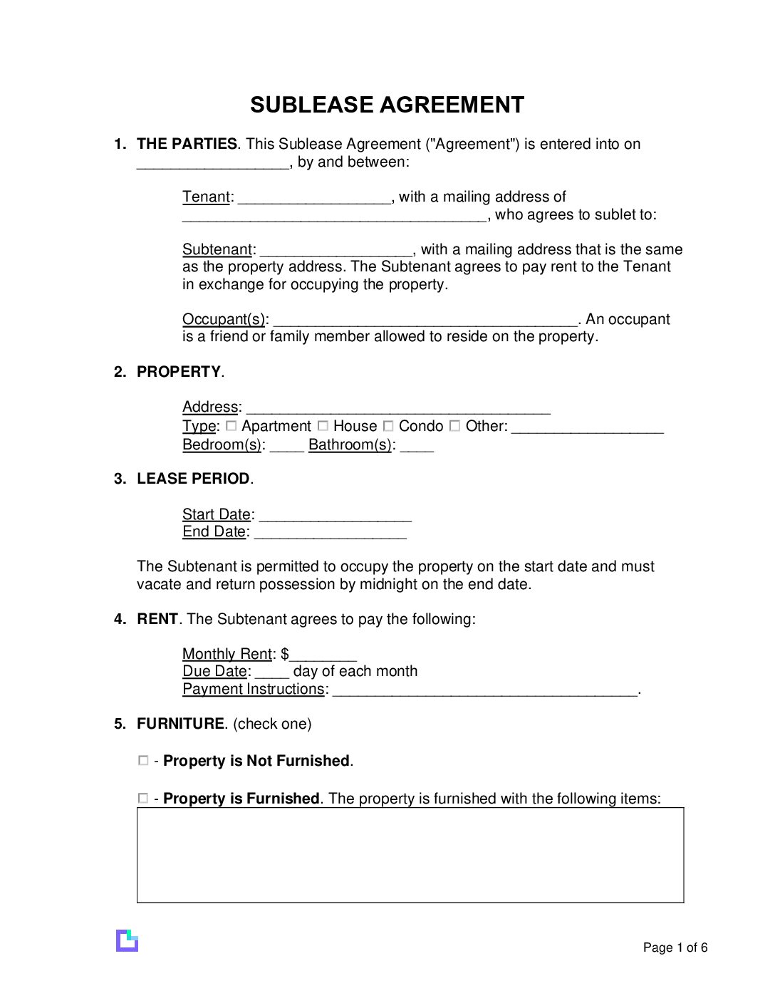 Sublease-Agreement