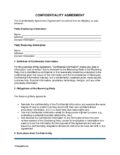 CONFIDENTIALITY AGREEMENT NDA pdf Confidentiality Agreement / Non-Disclosure Agreement (NDA) 1