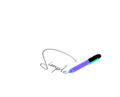 A purple and black pen writes the word Simple in cursive on a tilted, blank sheet of paper, embodying the elegance of Simple Forms.