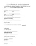 Alaska Roommate Rental Agreement 1 pdf Alaska Room (Roommate) Rental Lease Agreement Template