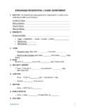 Arkansas Residential Lease Agreement Form 1 pdf Arkansas Residential Lease Agreement