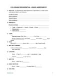 Colorado Residential Lease Agreement Template 1 pdf Colorado Residential Lease Agreement Template
