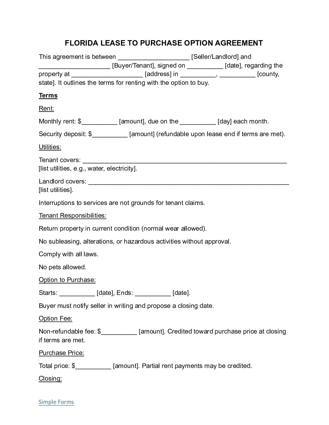 Florida-Rent-to-Own-Lease-Option-Agreement-Template