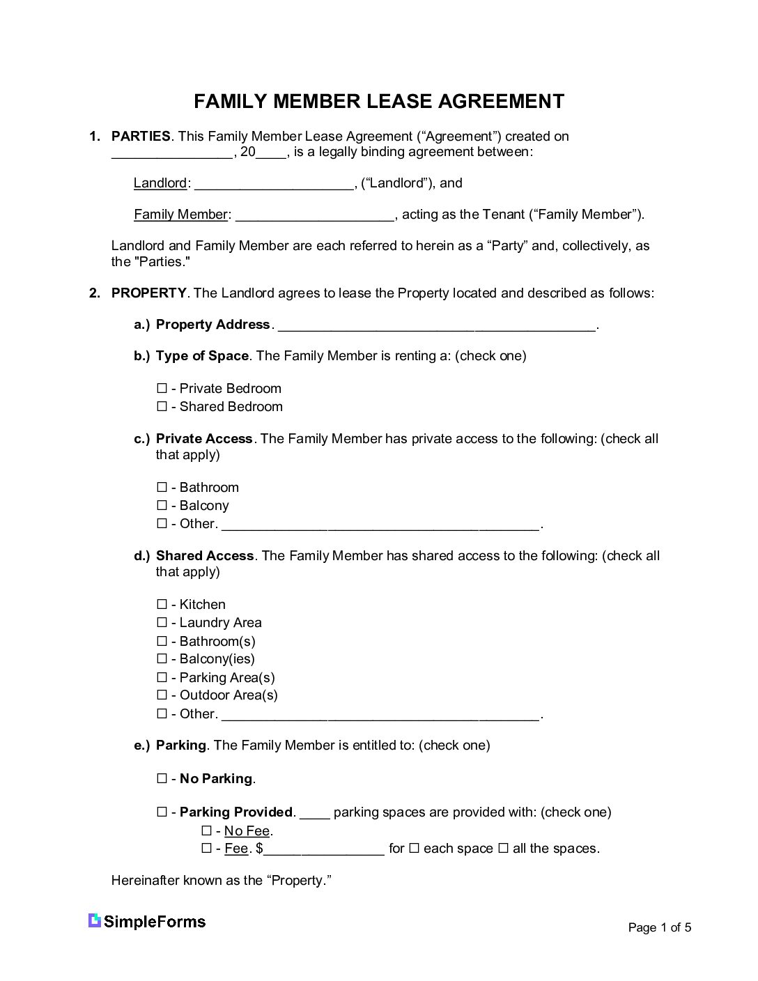 Family-Member-Rental-Lease-Agreement-Template