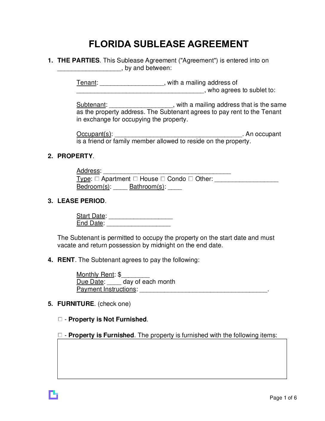 Florida-Sublease-Agreement-Template