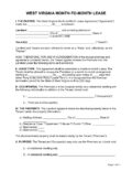 West Virginia Month to Month Lease Agreement 1 pdf West Virginia Month-to-Month Rental Lease Template