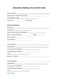 ARKANSAS RENTAL APPLICATION TEMPLATE pdf Arkansas Rental Application Form