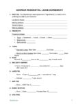Georgia Residential Lease Agreement Template 1 pdf Georgia Residential Lease Agreement Template