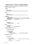 Georgia month to month rental agreement 1 pdf Georgia Month-to-Month Rental Lease Agreement Template