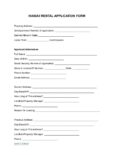 HAWAII RENTAL APPLICATION TEMPLATE 1 pdf Hawaii Rental Application Form
