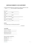 Montana Room Roommate Rental Lease Agreement Template 1 pdf Montana Room Rental Lease Agreement Template
