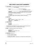 New Jersey Sublease Agreement Template 1 pdf New Jersey Sublease Agreement Template