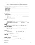 South Carolina Standard 1 Year Residential Lease Agreement Template 1 pdf South Carolina Residential House Lease Agreement Template