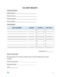Free Delivery Receipt Template pdf Delivery Receipt Template