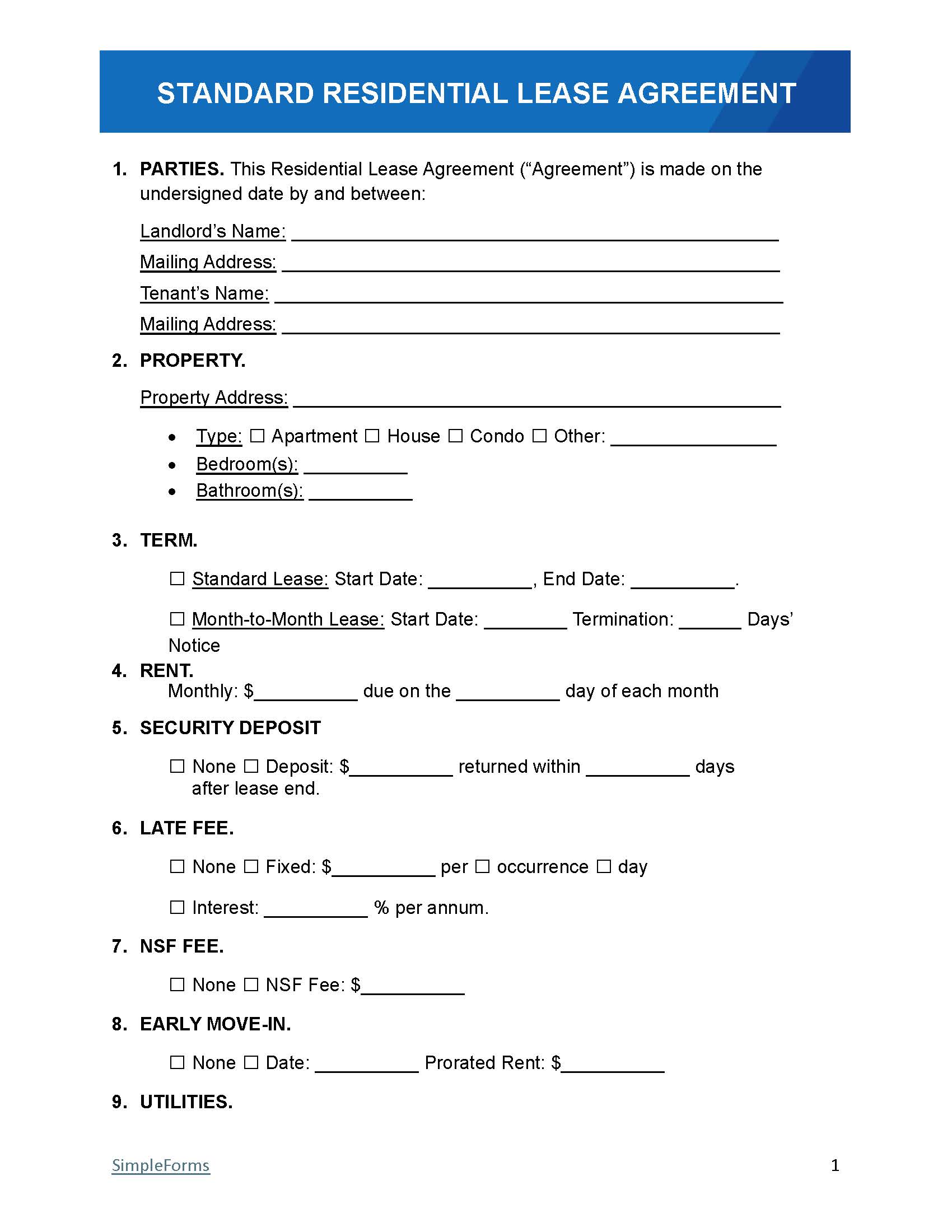 Lease Rental Agreement Lease Rental Agreement