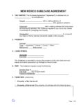 New-Mexico-Sublease-Agreement-Template