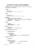 Ohio Month to Month Lease Agreement Template 1 pdf 1 Ohio Month-to-Month Lease Agreement Template
