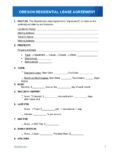 Oregon Standard 1 Year Residential Lease Agreement Template 1 pdf 1 Oregon Residential Lease Agreement Template