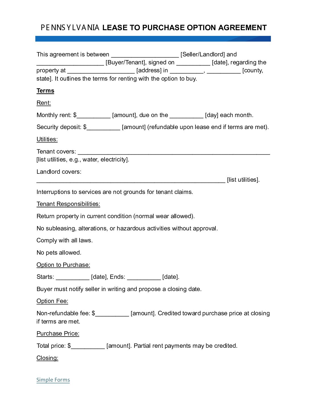 Pennsylvania-Rent-to-Own-Lease-Agreement-Template
