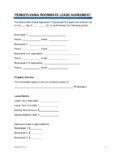 Pennsylvania Roommate Rental Lease Agreement Template 1 pdf 1 Pennsylvania Room Rental Lease Agreement Template