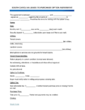 This South Carolina Lease-to-Purchase Agreement Template features sections for terms, rent, utilities, landlord/tenant responsibilities, option period, fees, purchase price, and closing details.